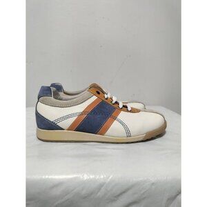 Balocchi Vera Pelle Leather  Sneakers Shoes Off White Lace up Kid's Size 13